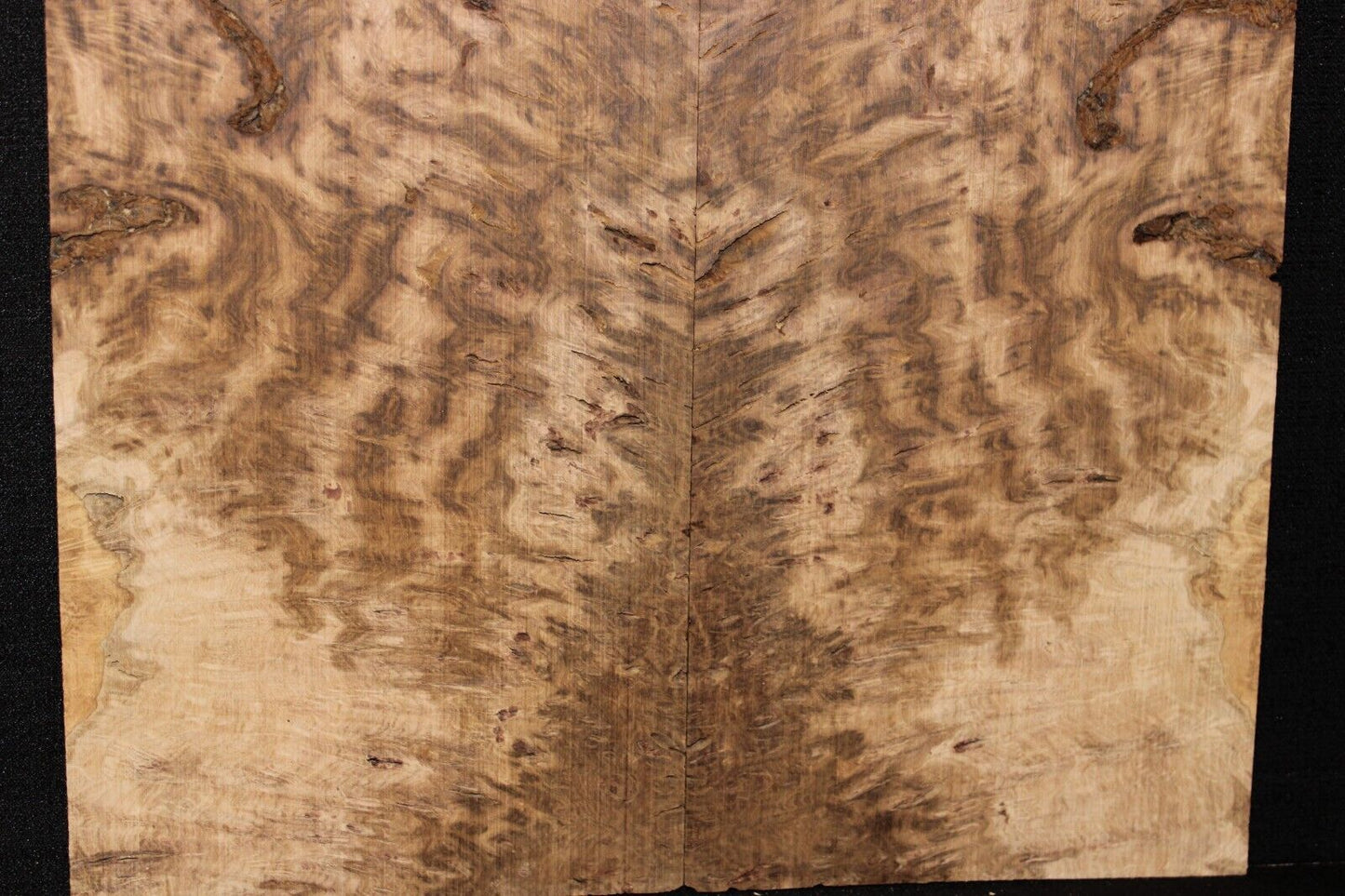 Smoked Scottish oak burl book matched guitar top. Personal stash piece.