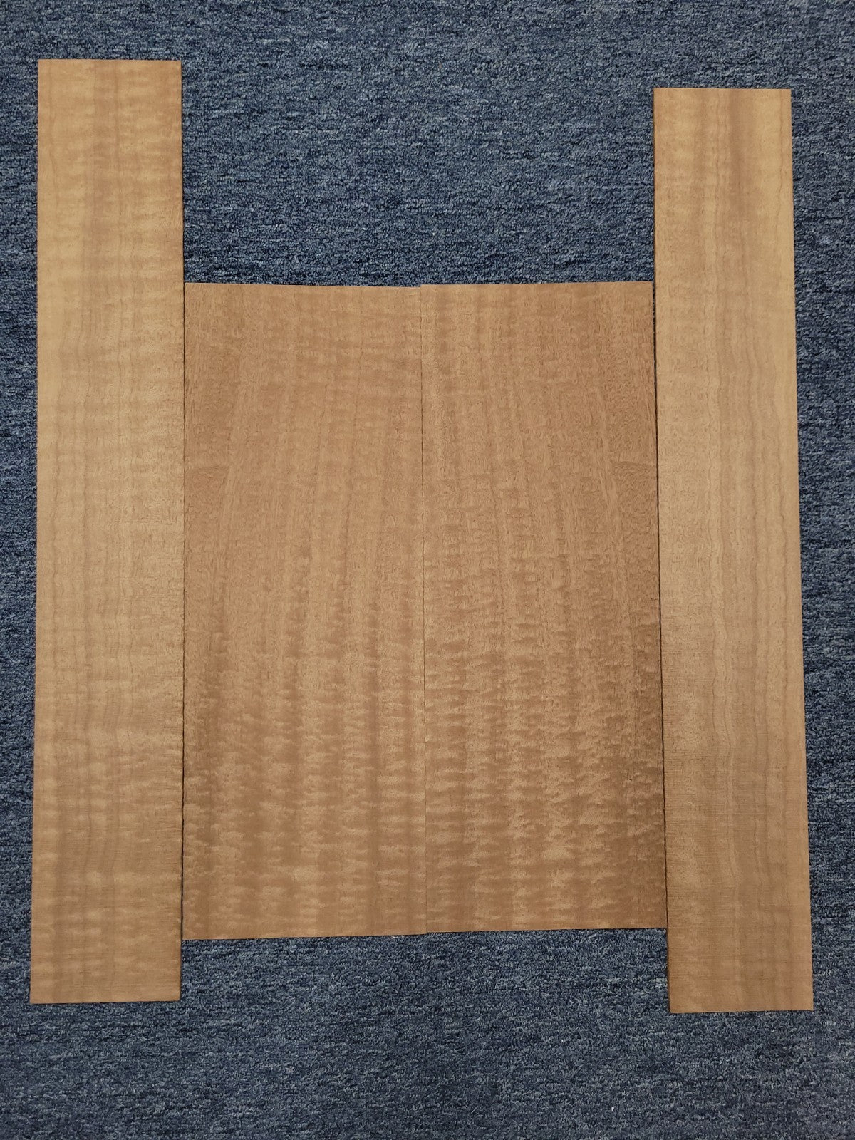 Figured sapele mahogany dreadnought back and side set.