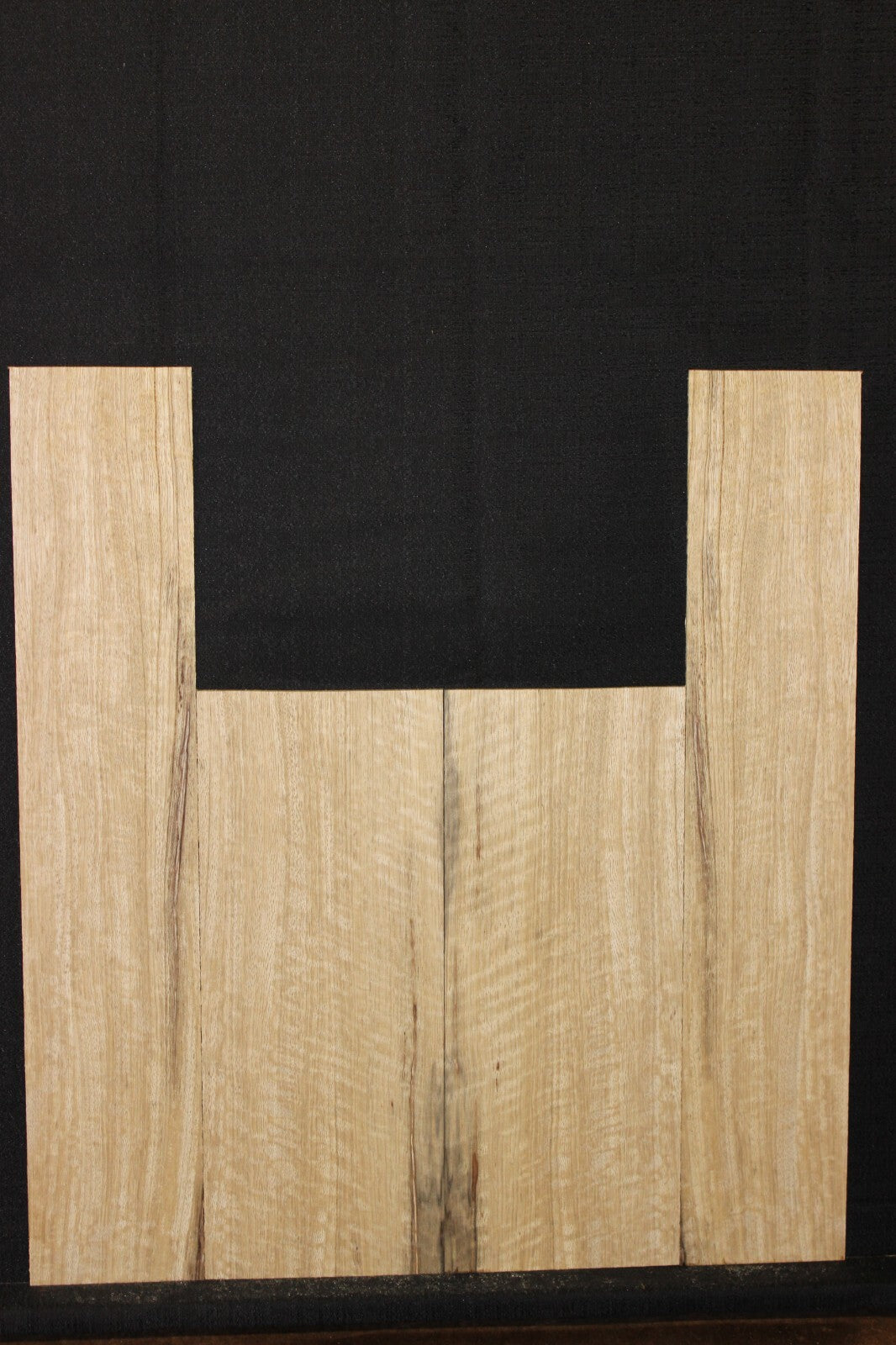 Figured limba / korina tenor ukulele back and side set.