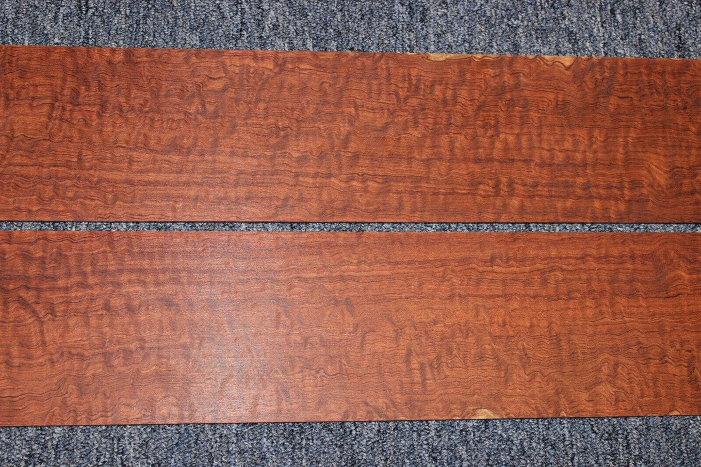 Figured bubinga dreadnought acoustic guitar back & side set.