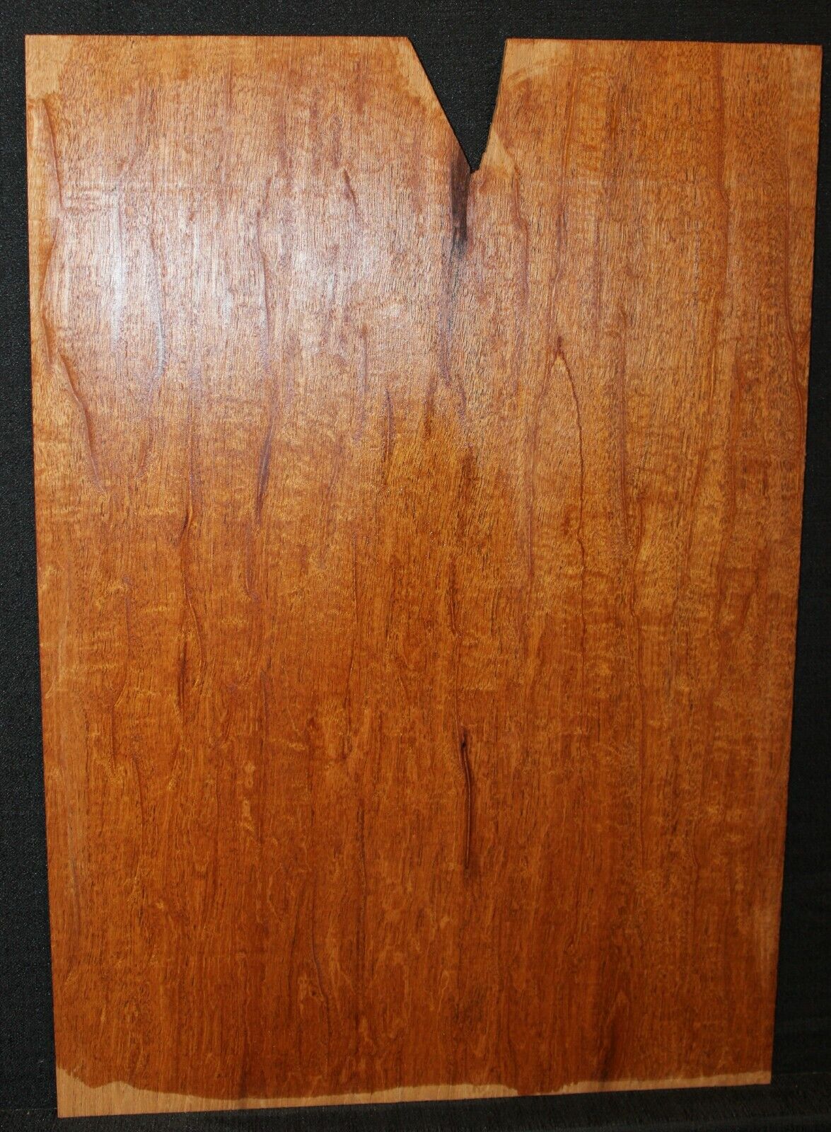 Figured genuine mahogany 1 piece electric guitar top.Stunning figure.
