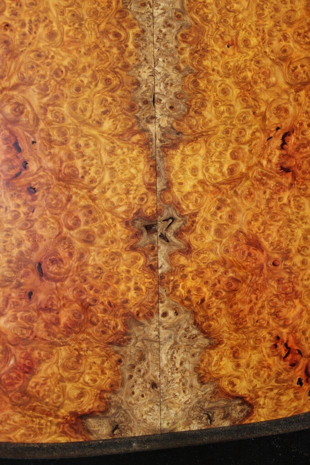 Amboyna burl book matched guitar top. Personal stash, stunning set.