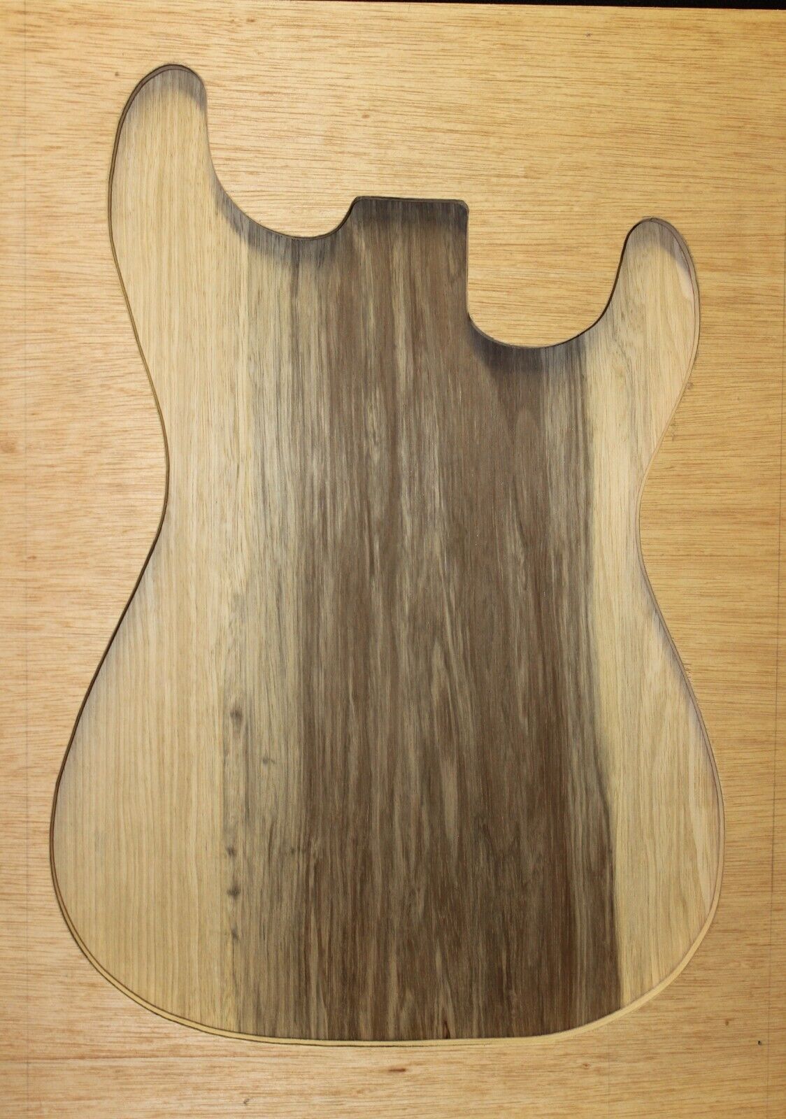 Black limba guitar body blank 1pc.