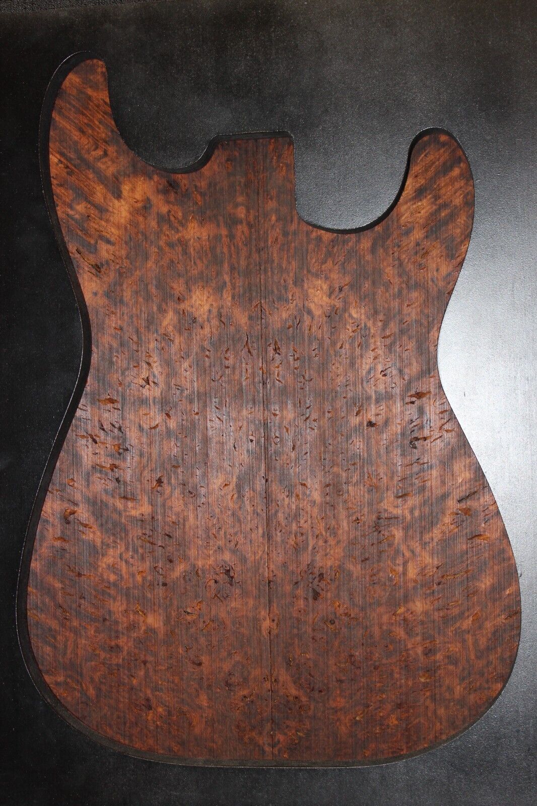 Smoked Scottish oak burl book matched guitar top. Personal stash piece.