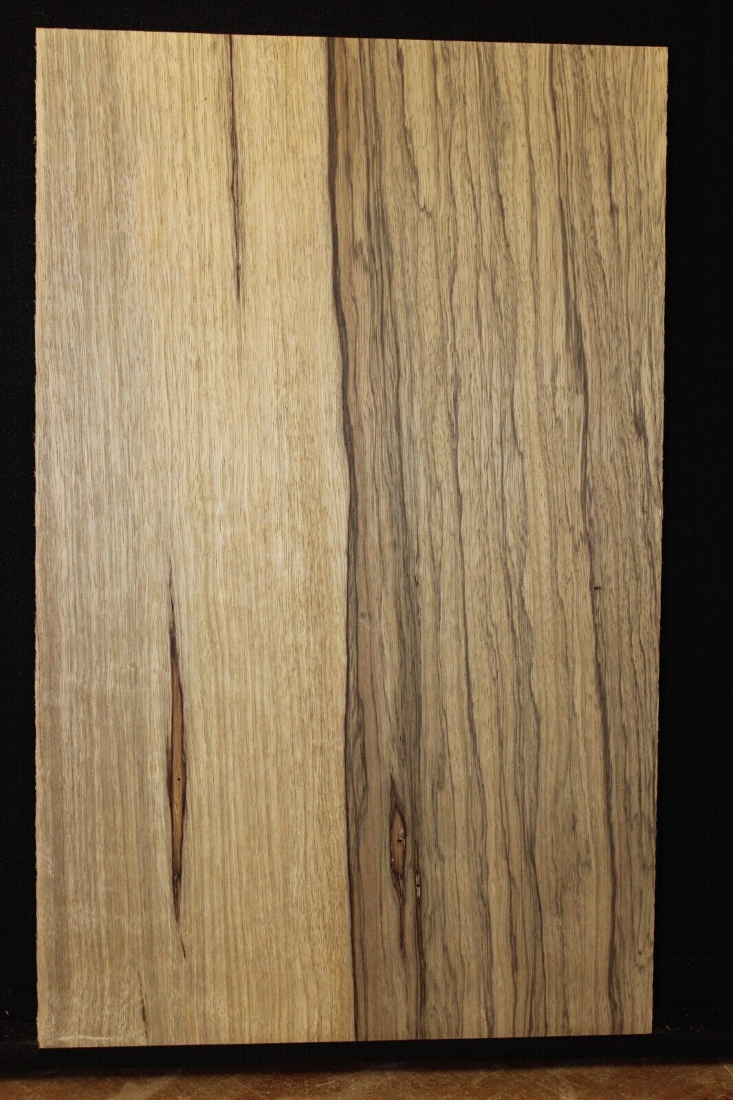 Black limba / korina one piece guitar body blank