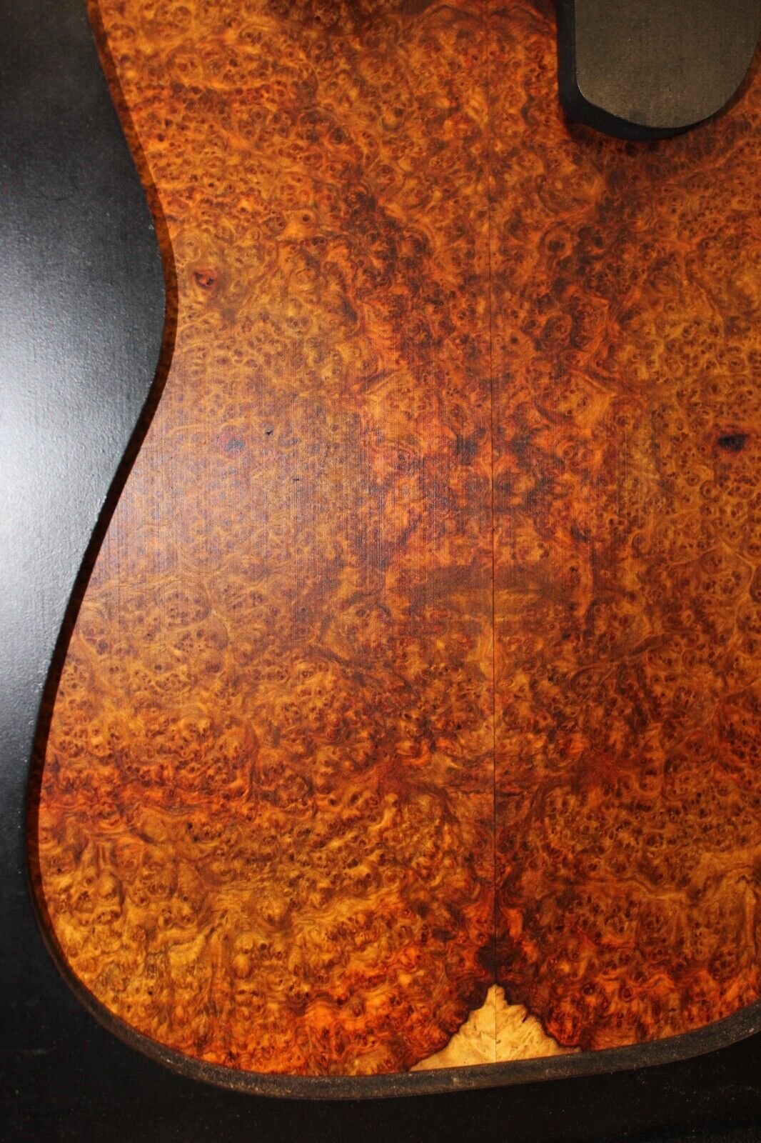 Amboyna burl book matched guitar top. Personal stash, stunning set.