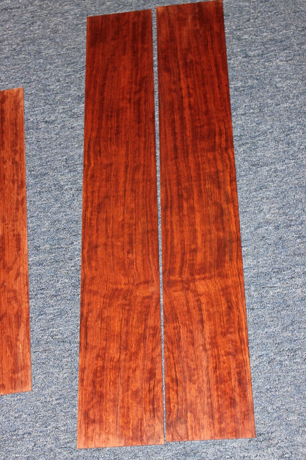 Figured bubinga dreadnought acoustic guitar back & side set. Fantastic color.