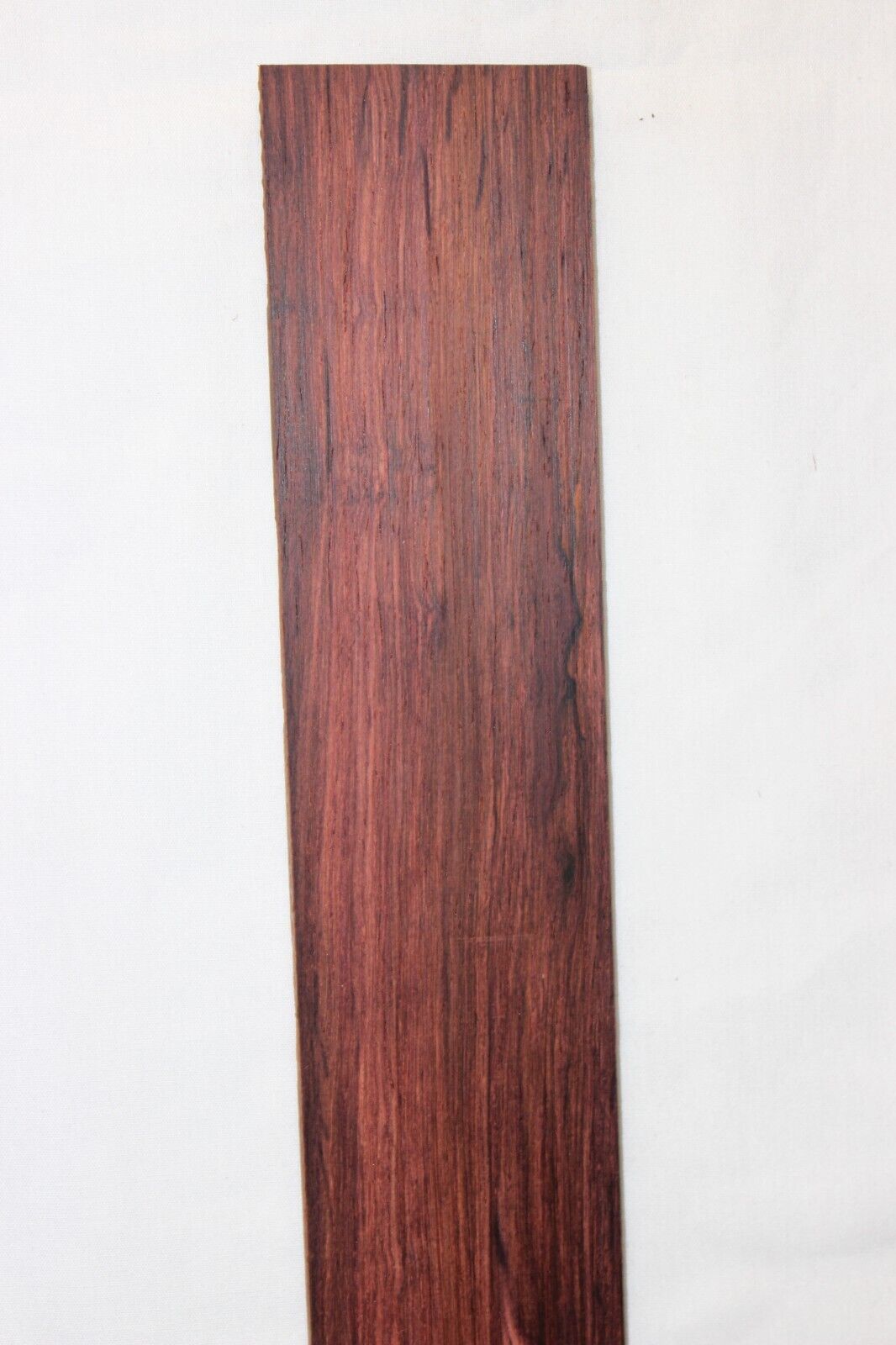 Madagascar rosewood guitar fingerboard blank. Vibrant color.