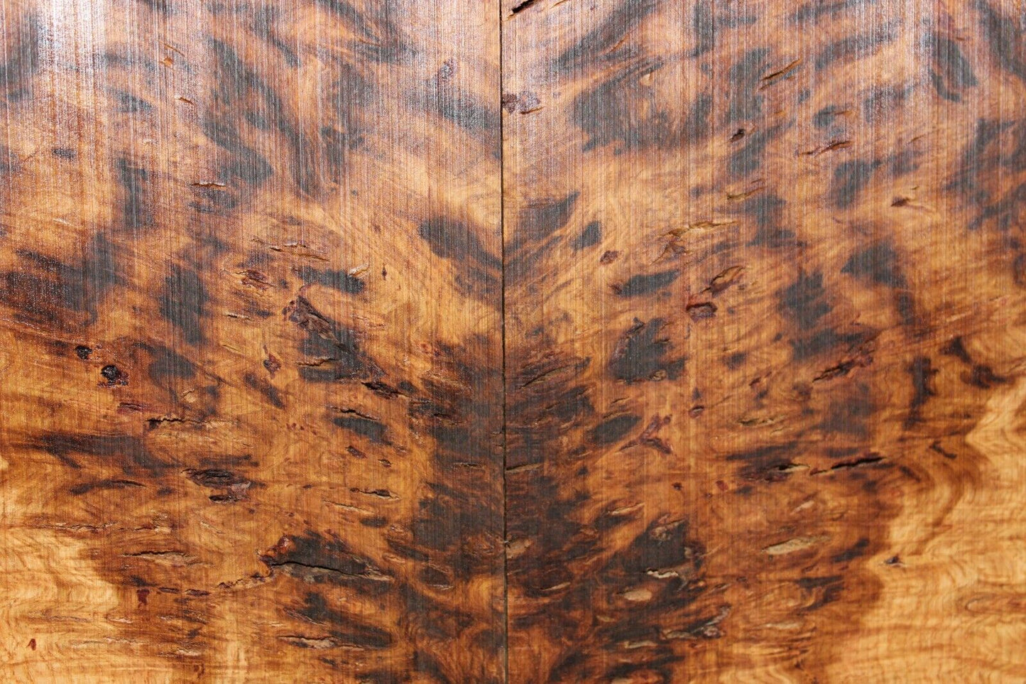 Smoked Scottish oak burl book matched guitar top. Personal stash piece.