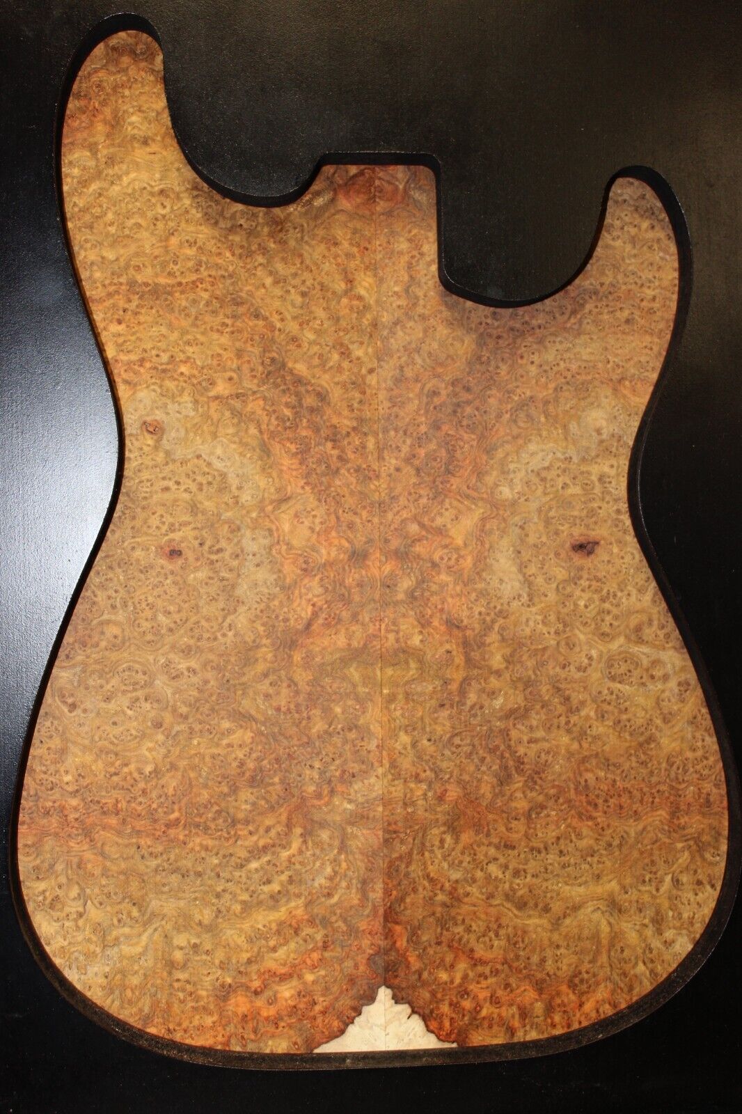 Amboyna burl book matched guitar top. Personal stash, stunning set.