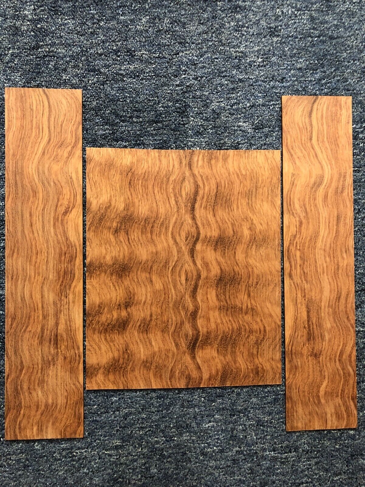 Figured bubinga ukulele back and side set.