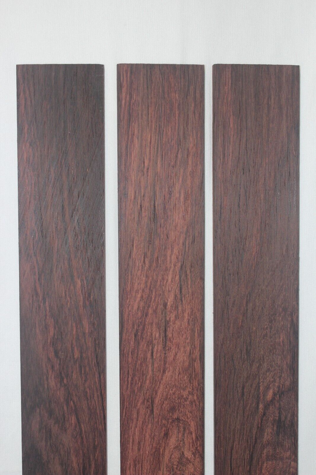 Madagascar rosewood guitar fingerboard blank. Wild color and grain.