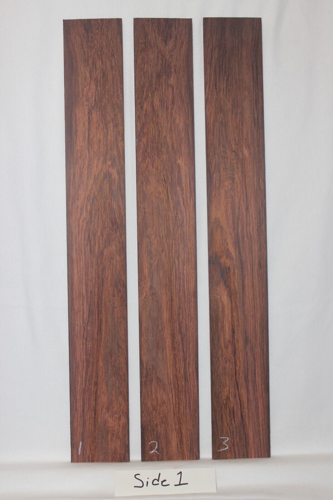 Madagascar rosewood guitar fingerboard blank. Wild color and grain.