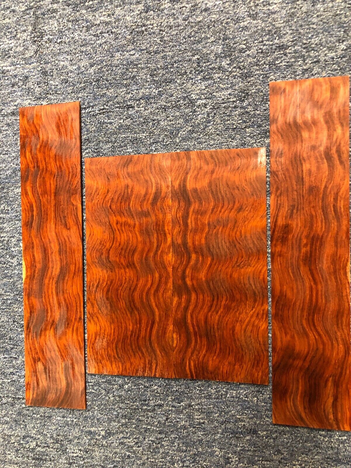 Figured bubinga ukulele back and side set.