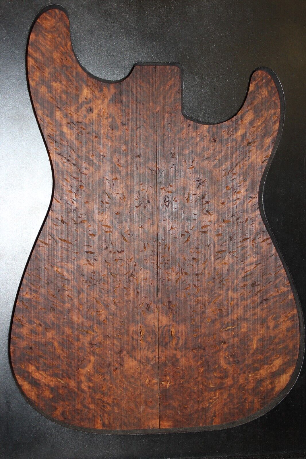 Smoked Scottish oak burl book matched guitar top. Personal stash piece.