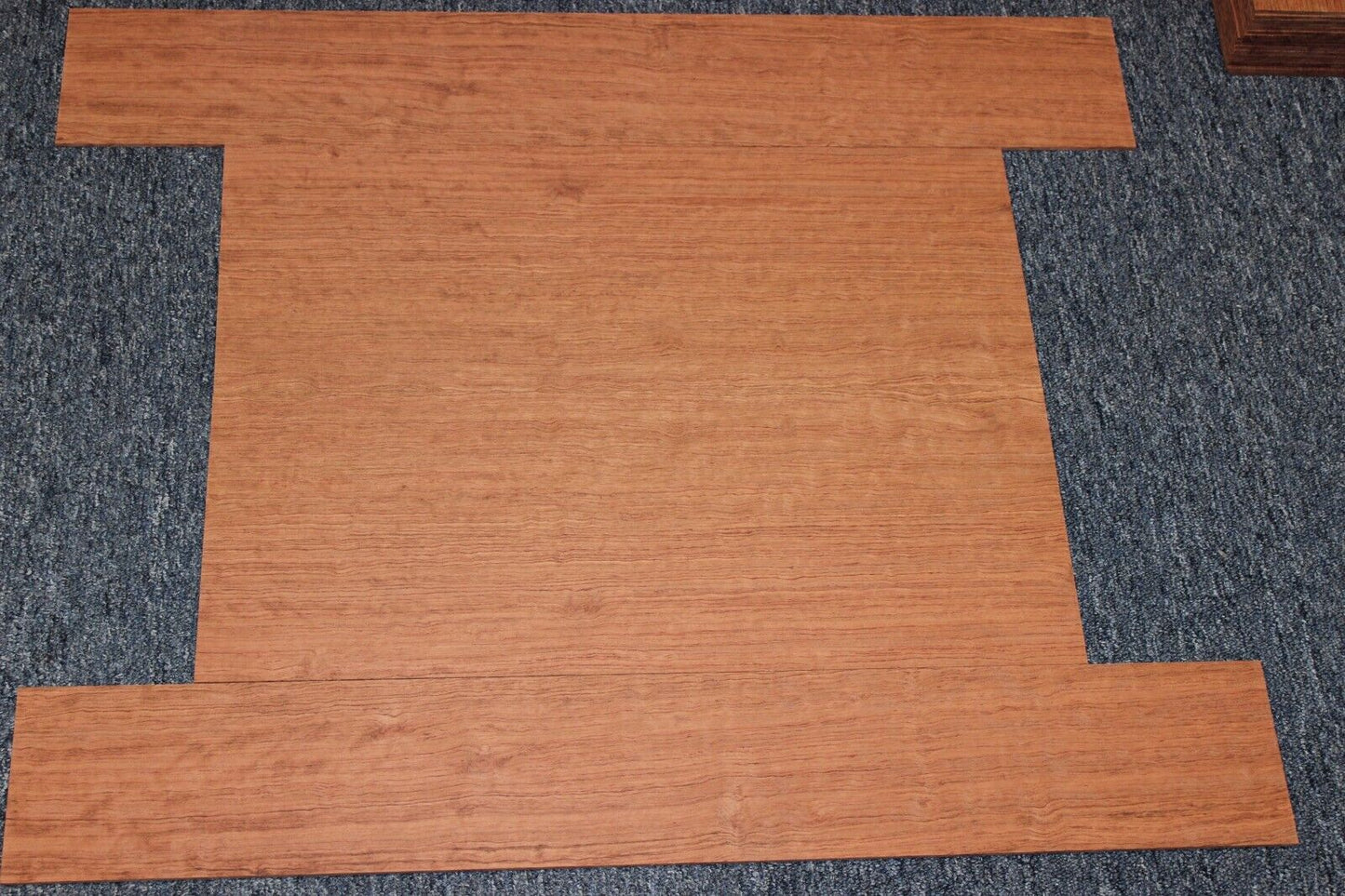Figured bubinga dreadnought acoustic guitar back & side set. Fantastic color.