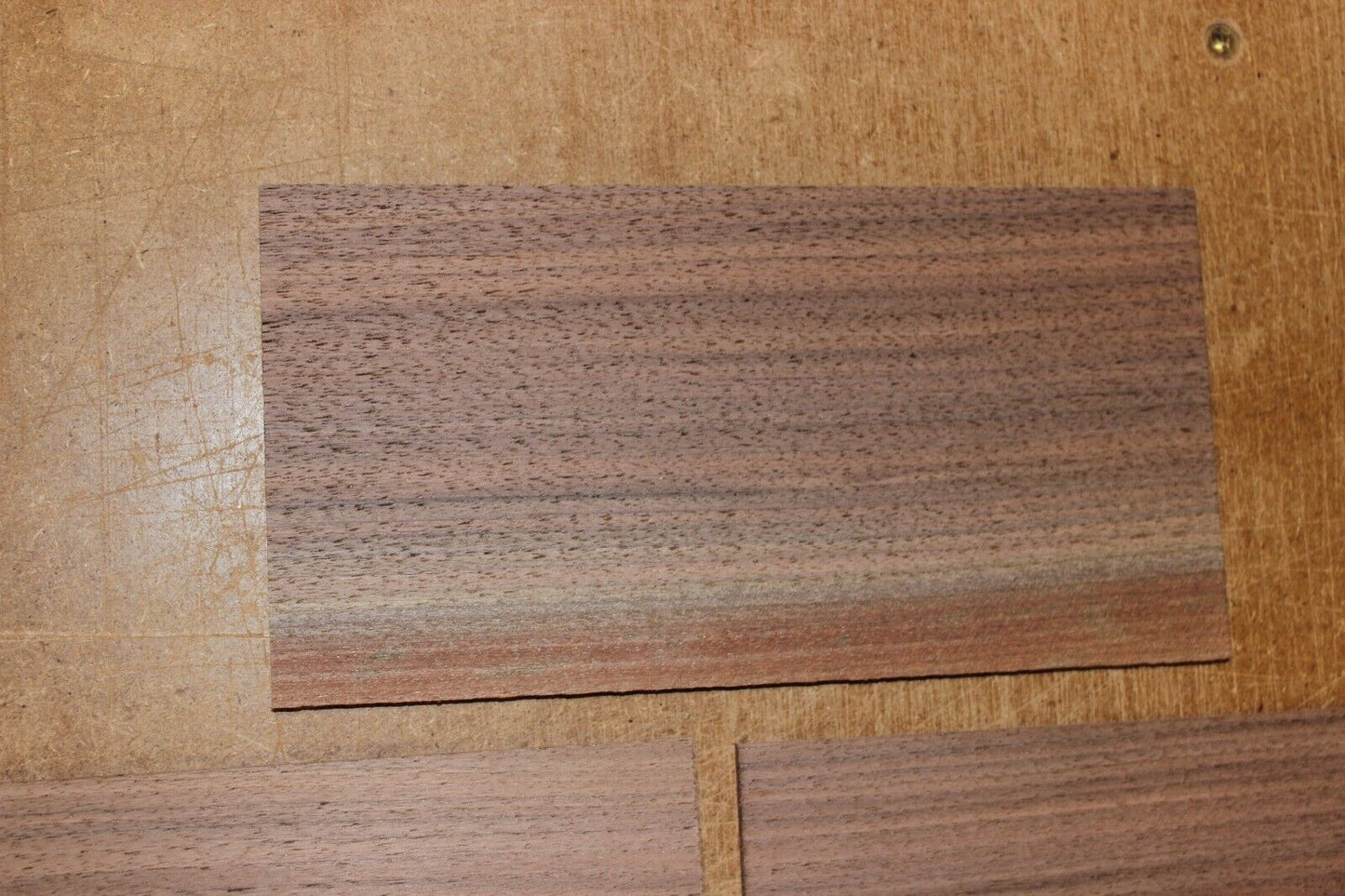 Quarter sawn black walnut headstock / peg head veneer. Sold individually
