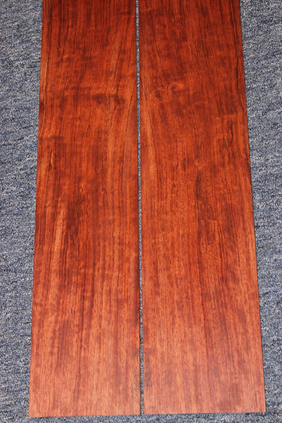Figured bubinga dreadnought acoustic guitar back & side set. Fantastic color.