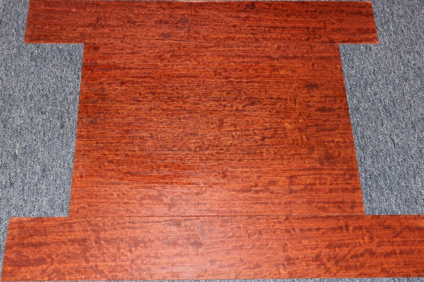 Figured bubinga dreadnought acoustic guitar back & side set. Fantastic color.