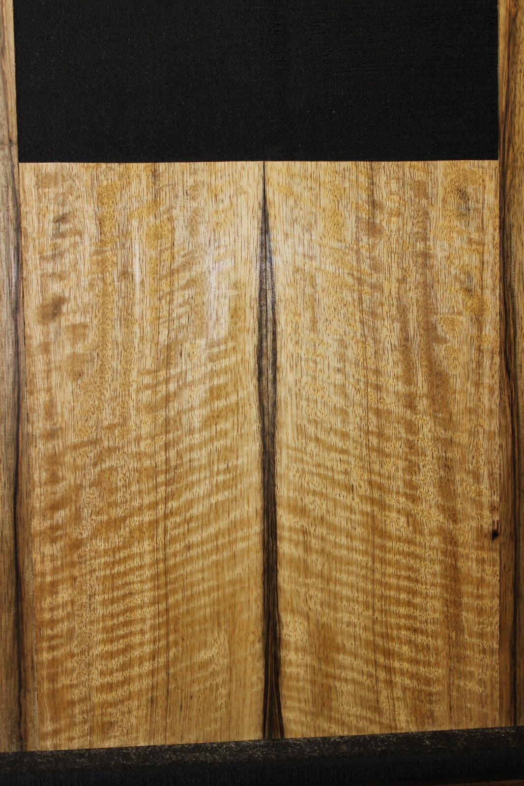 Figured limba / korina tenor ukulele back and side set.