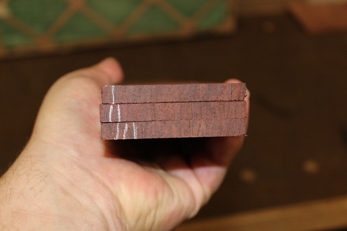 Madagascar rosewood bass fingerboard blank. Quarter sawn, sold individually