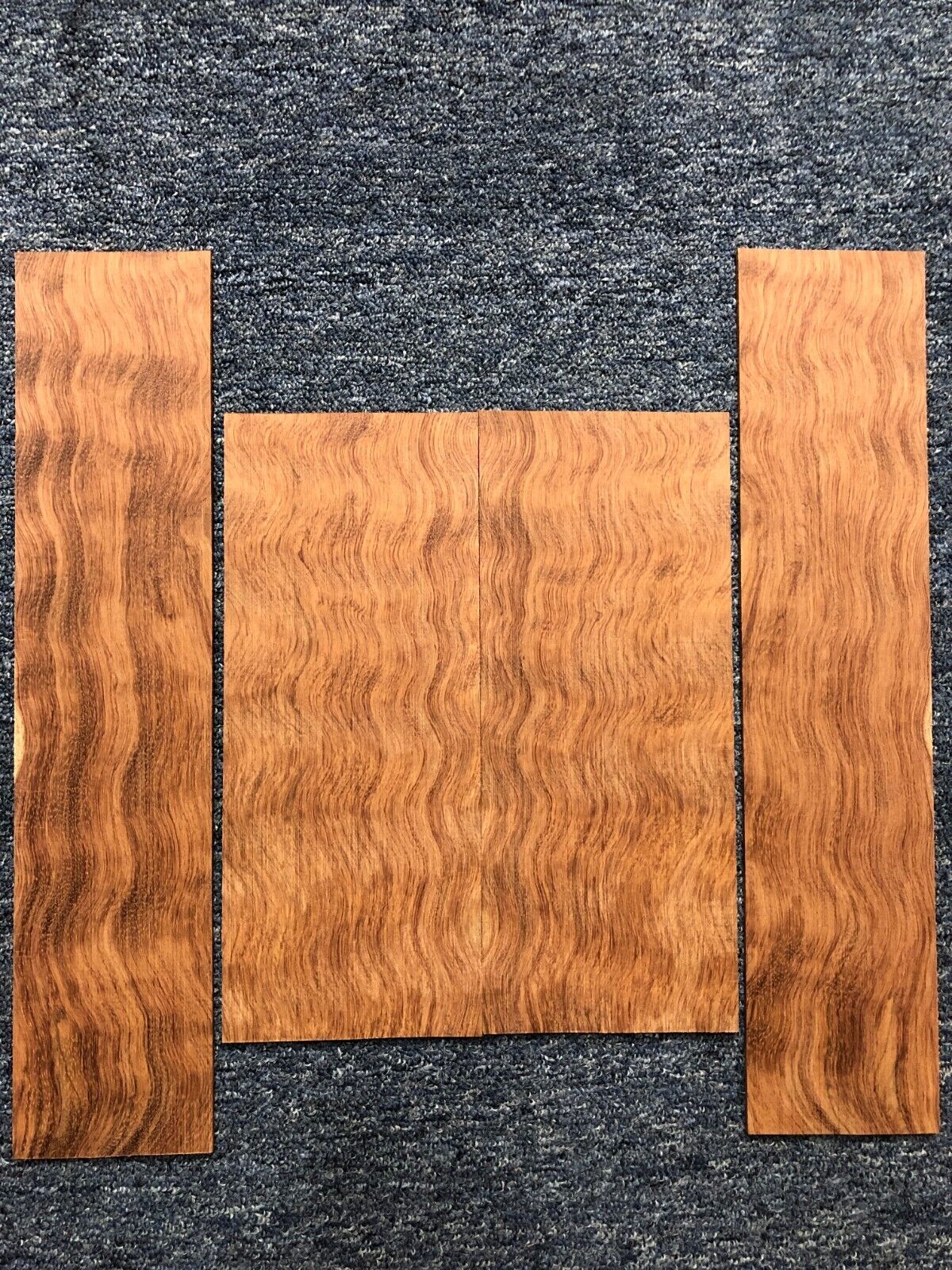 Figured bubinga ukulele back and side set.