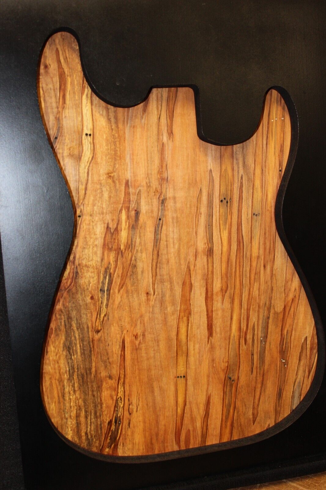 Spalted ambrosia maple one piece guitar top.
