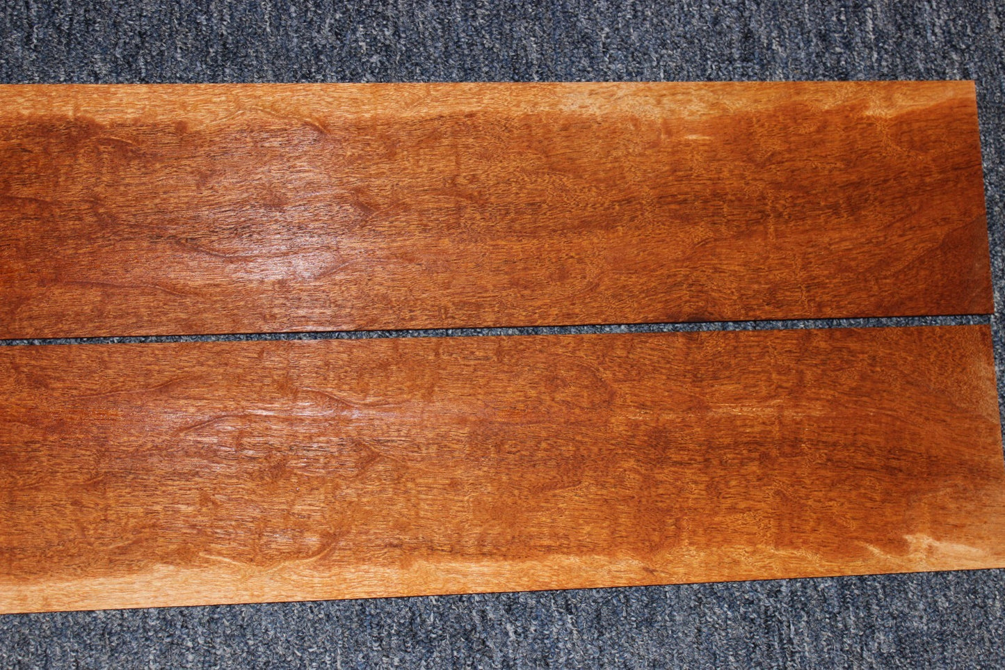 Figured genuine mahogany guitar back and side set.
