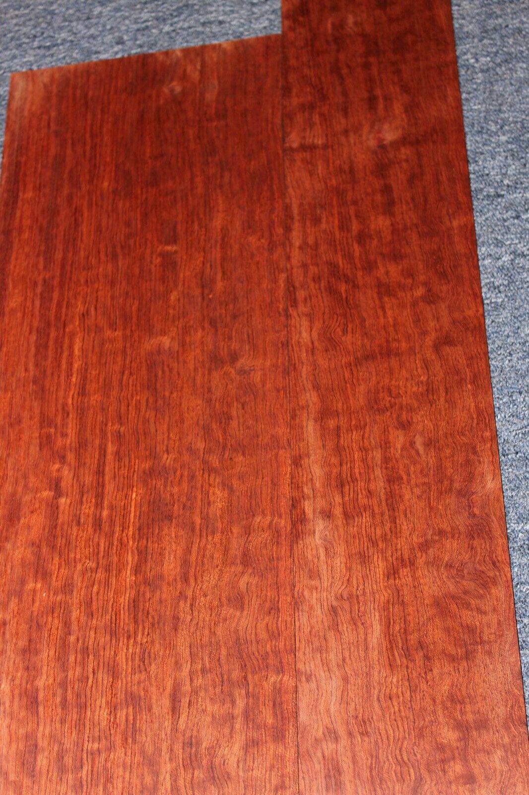Figured bubinga dreadnought acoustic guitar back & side set. Fantastic color.
