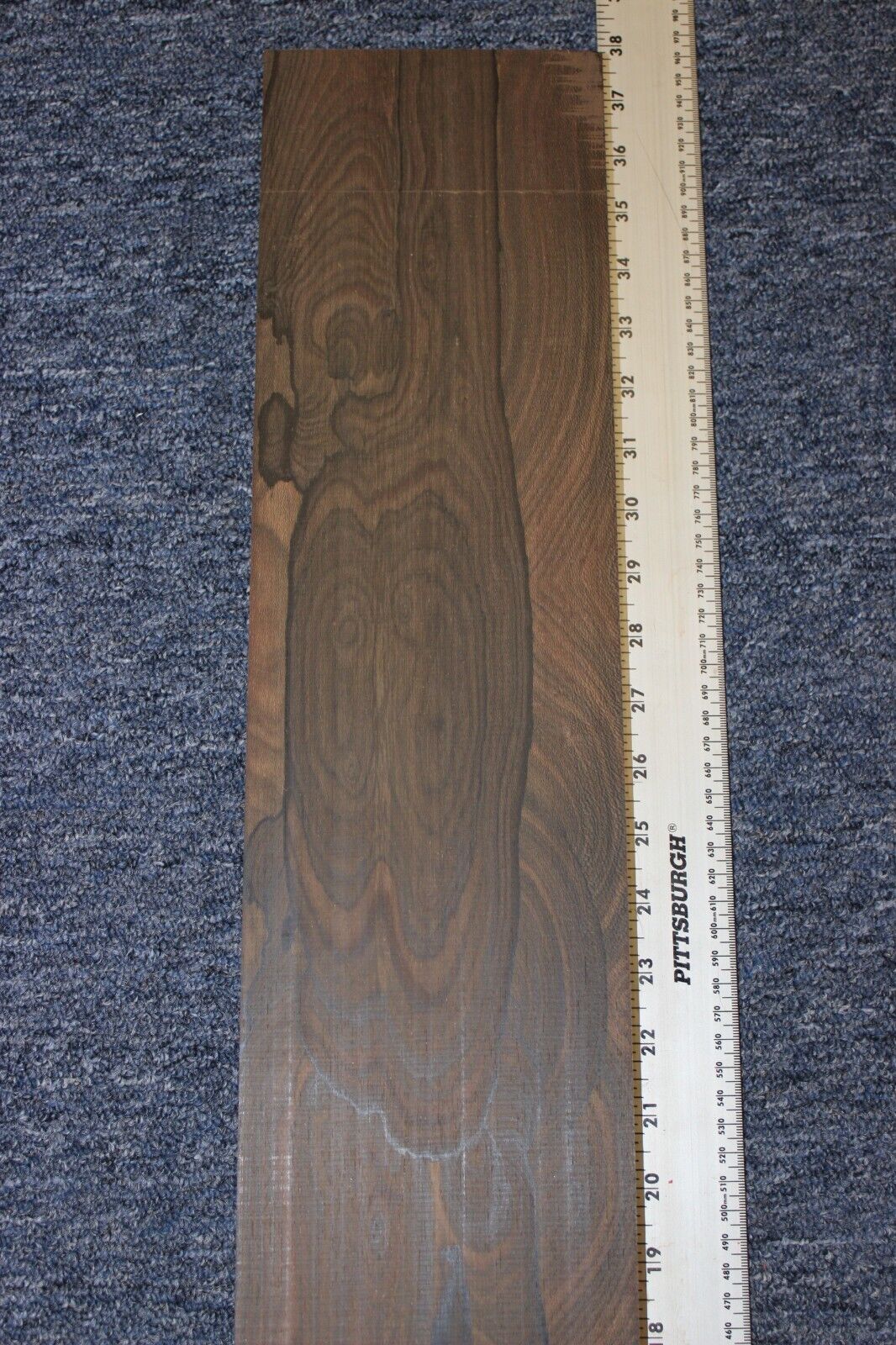 Ziricote board 37 X 5.25 X 1" flat sawn.