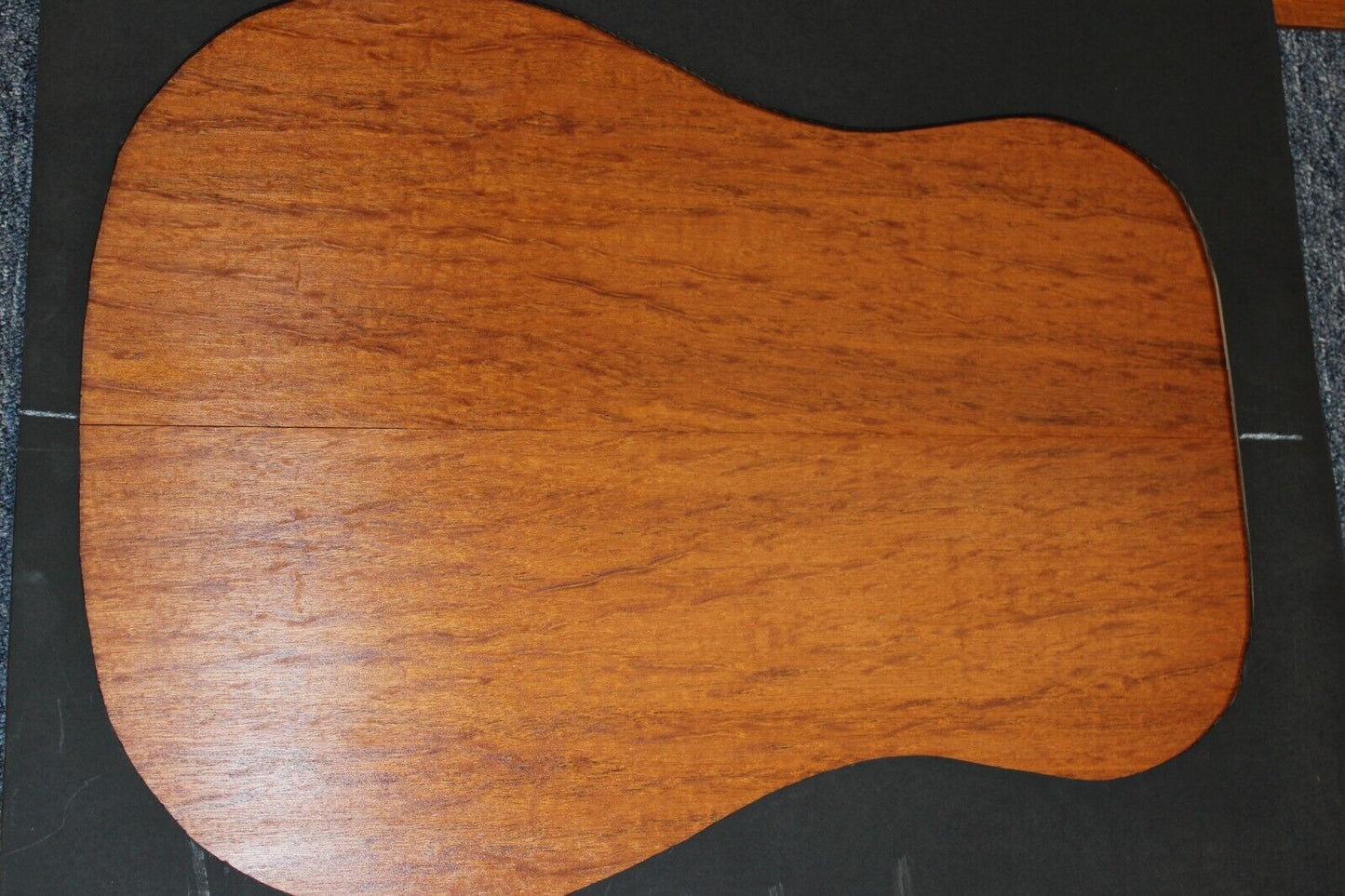 Figured genuine mahogany guitar back and side set.