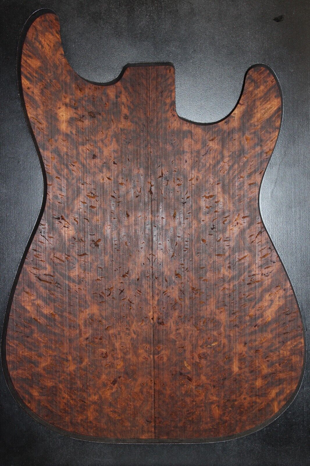 Smoked Scottish oak burl book matched guitar top. Personal stash piece.
