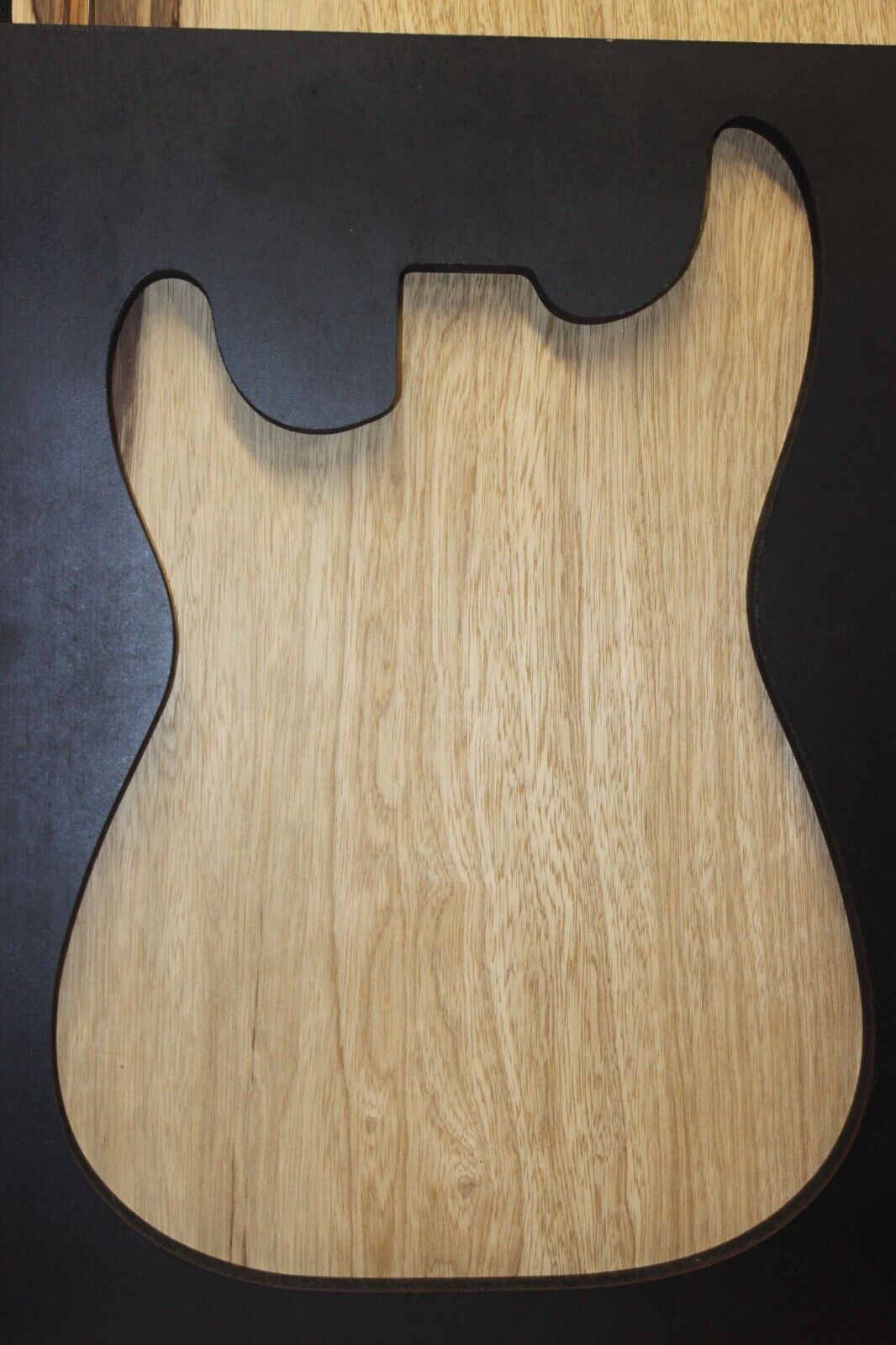 Black limba / korina one piece guitar body blank