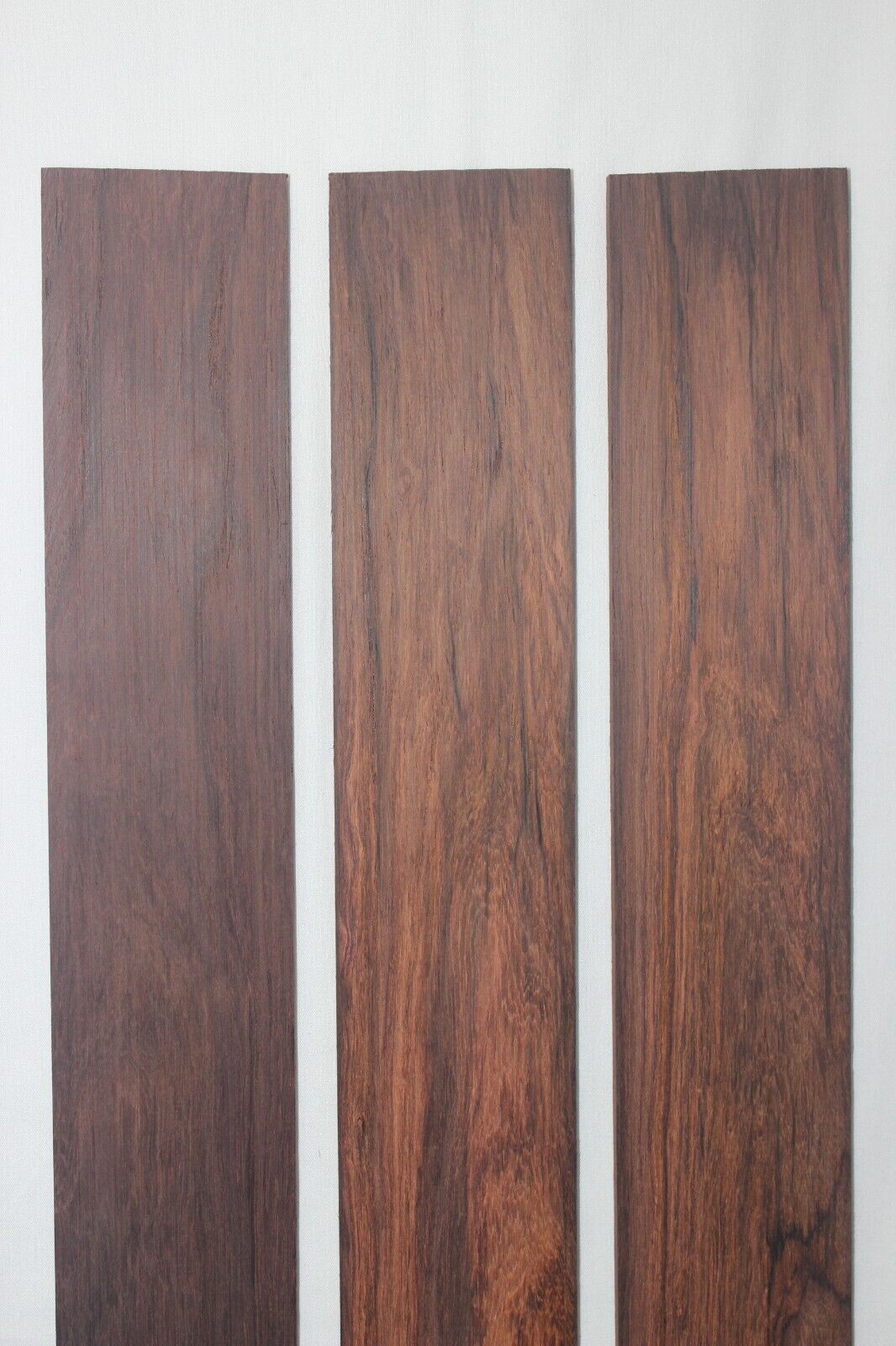 Madagascar rosewood guitar fingerboard blank. Wild color and grain.