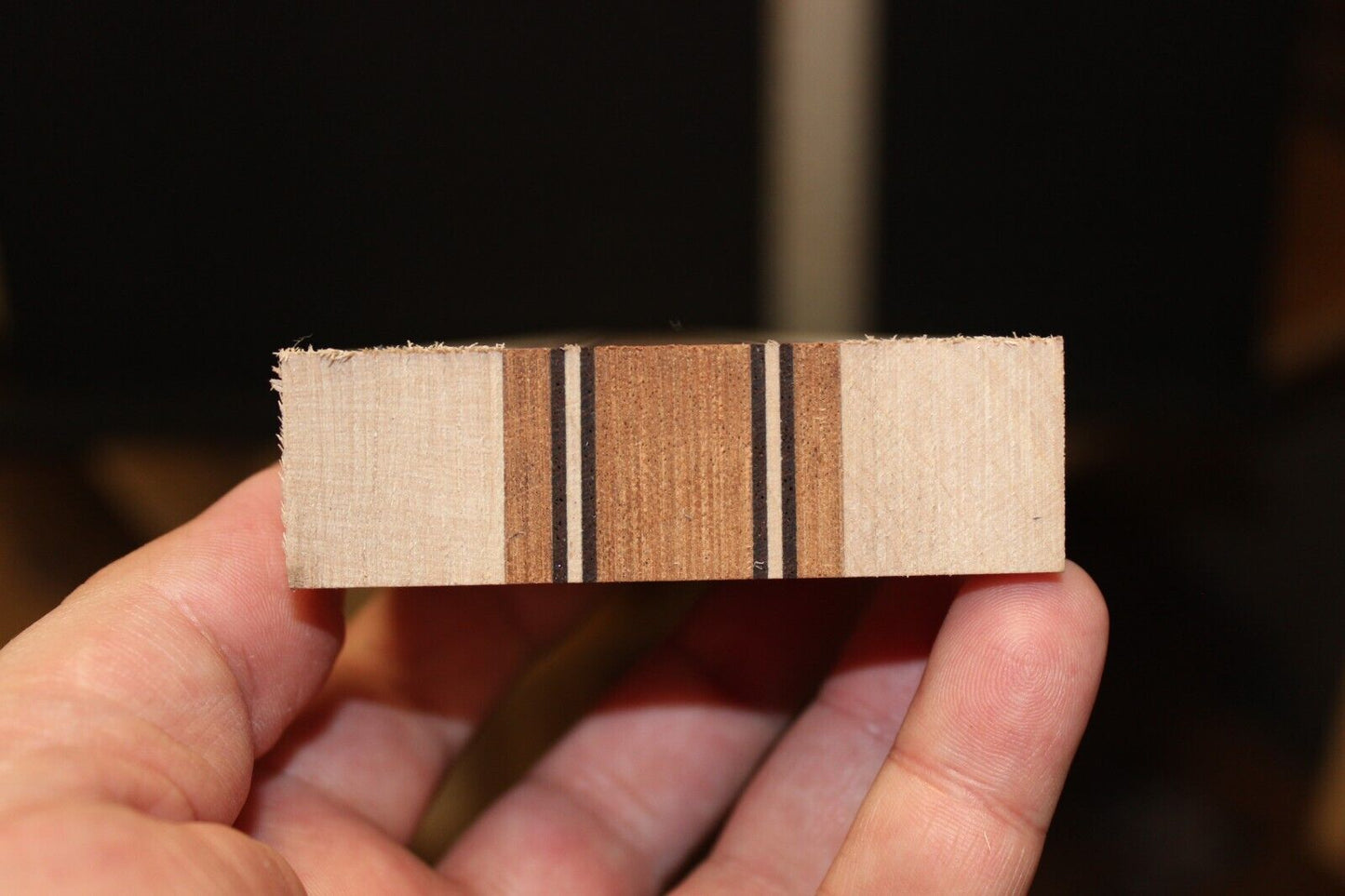 Quilted sapele, flame maple and wenge laminated guitar neck blank. AMAZING!!!
