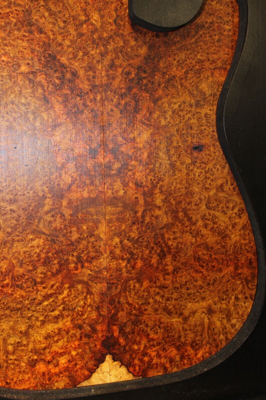 Amboyna burl book matched guitar top. Personal stash, stunning set.