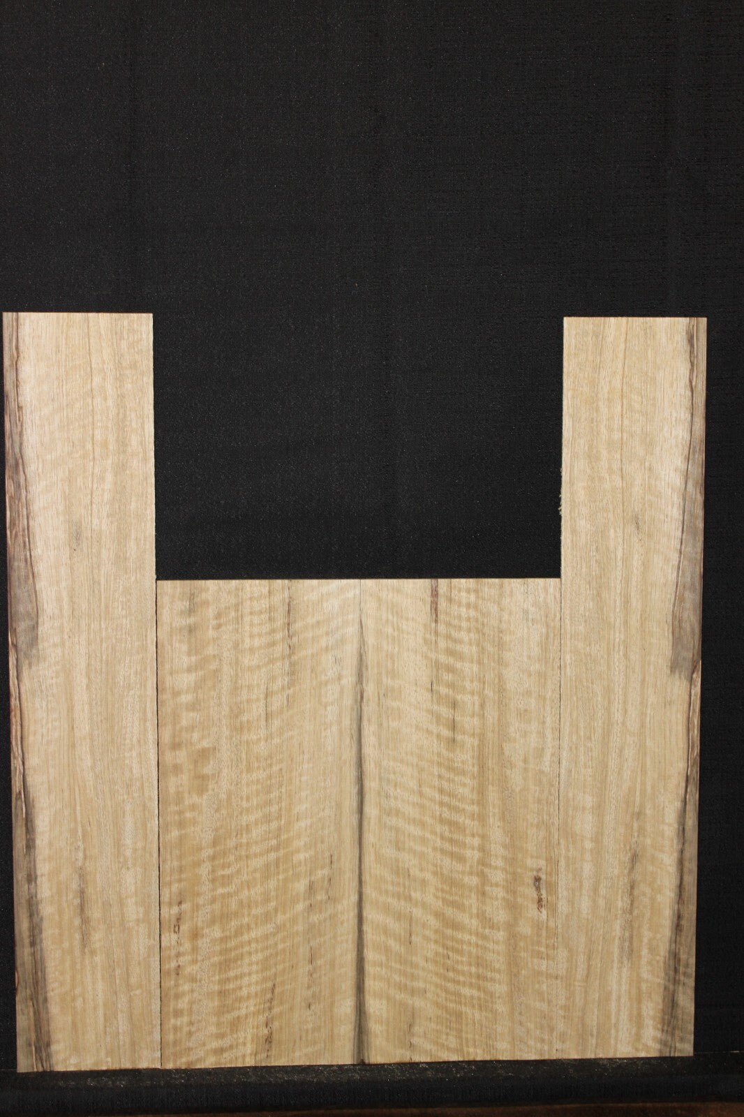 Figured limba / korina tenor ukulele back and side set.