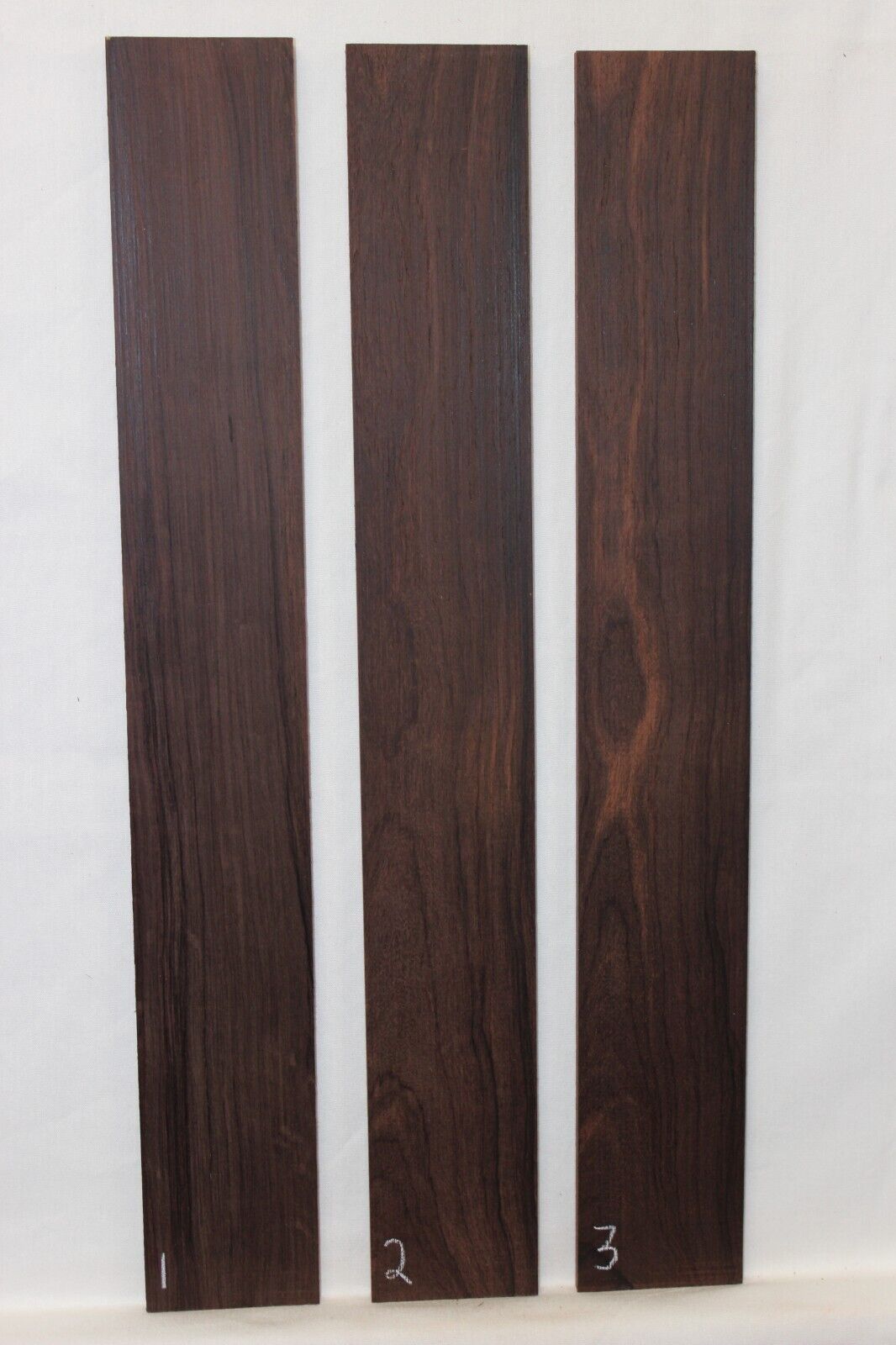 Madagascar rosewood guitar fingerboard blank. Nice chocolate brown color