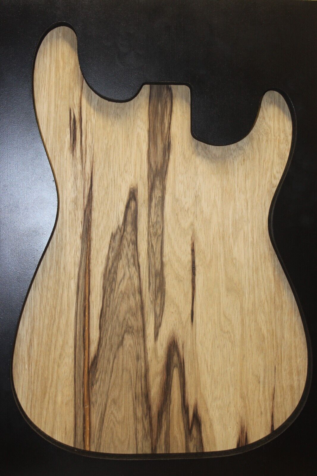Black limba / korina one piece guitar body blank