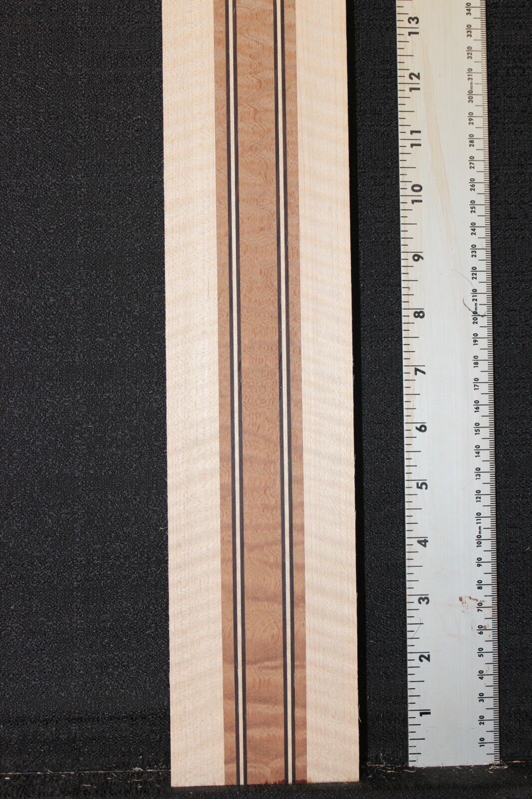 Quilted sapele, flame maple and wenge laminated guitar neck blank. AMAZING!!!