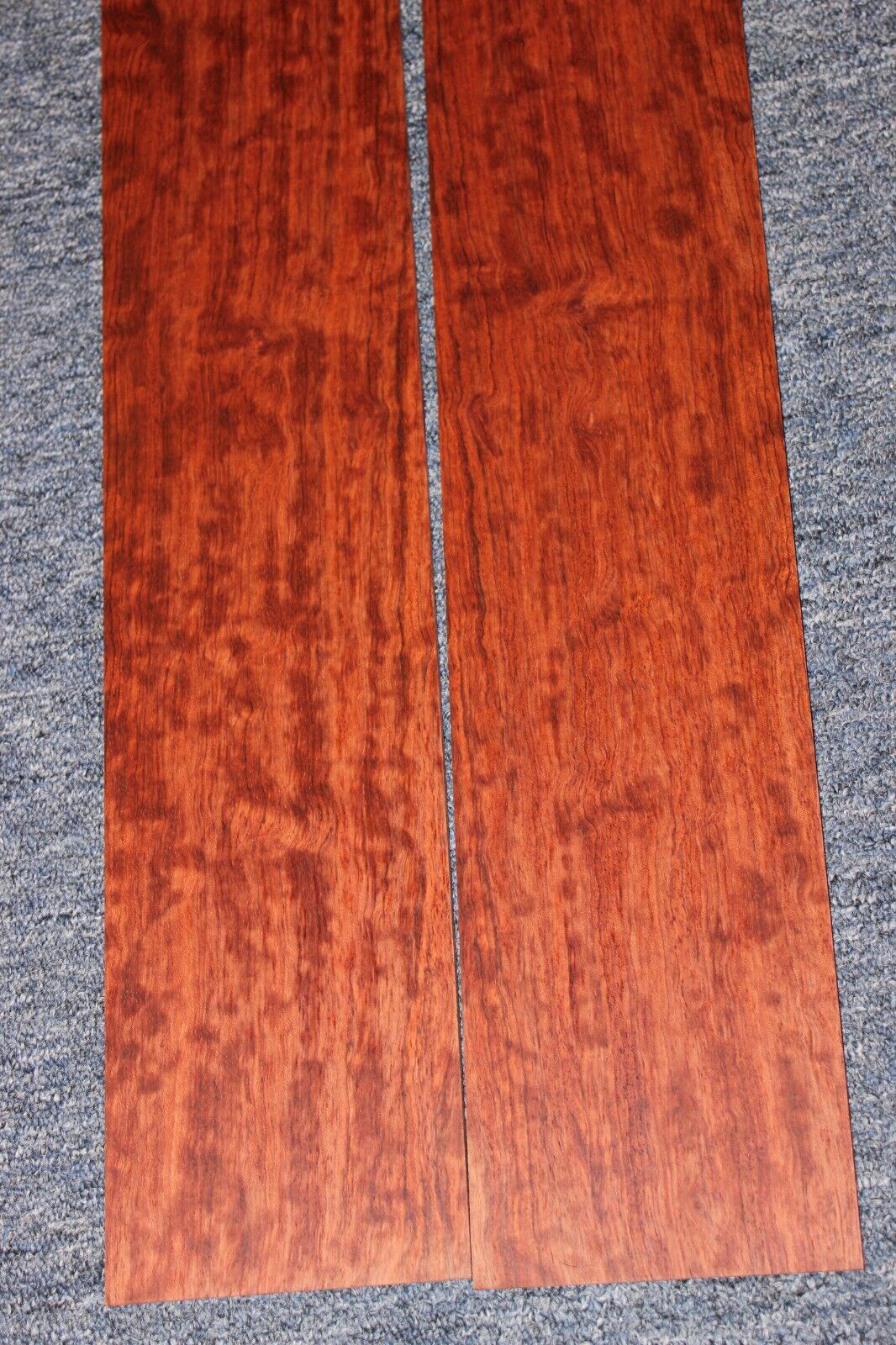 Figured bubinga dreadnought acoustic guitar back & side set. Fantastic color.