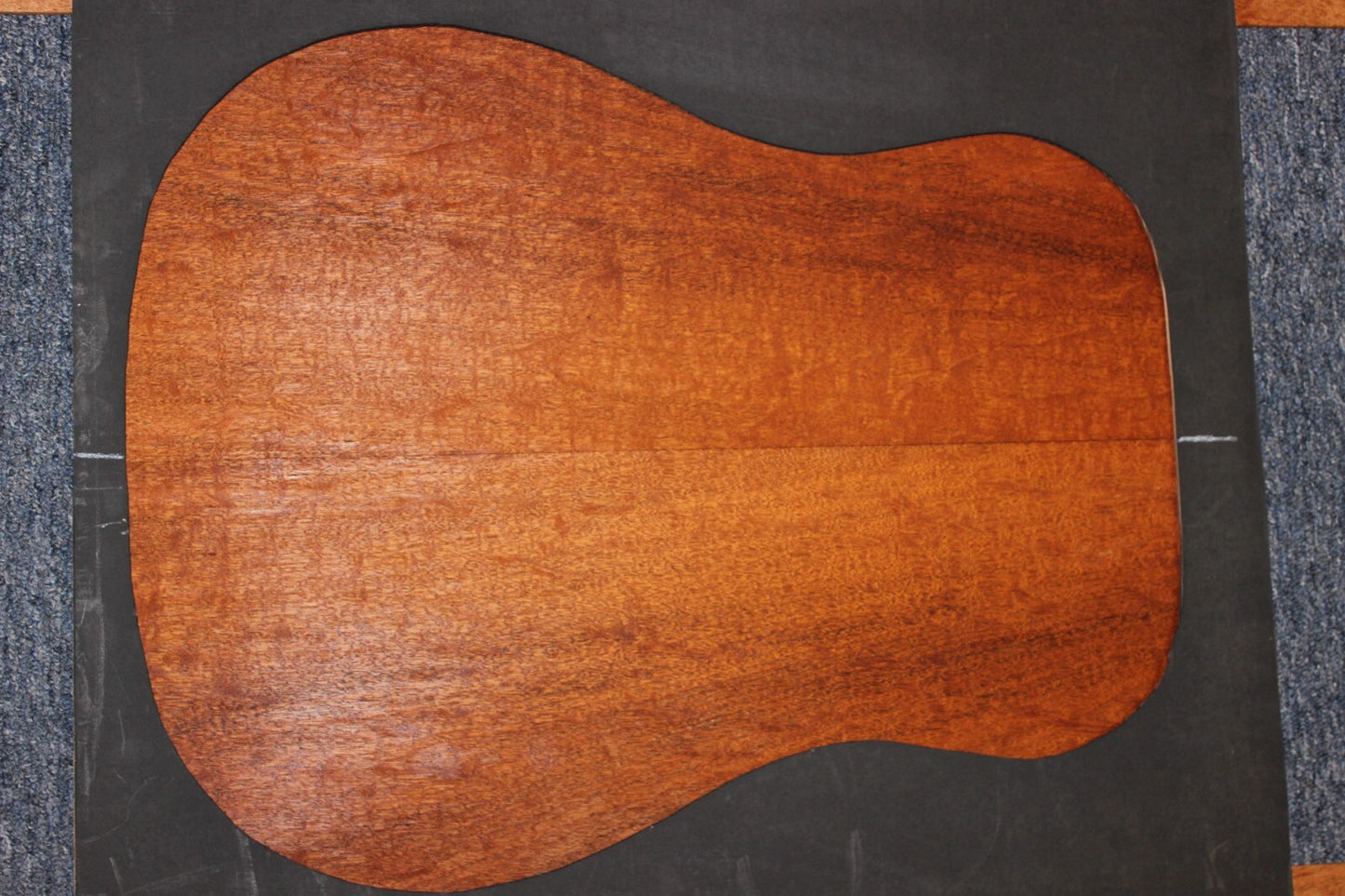 Figured genuine mahogany guitar back and side set.