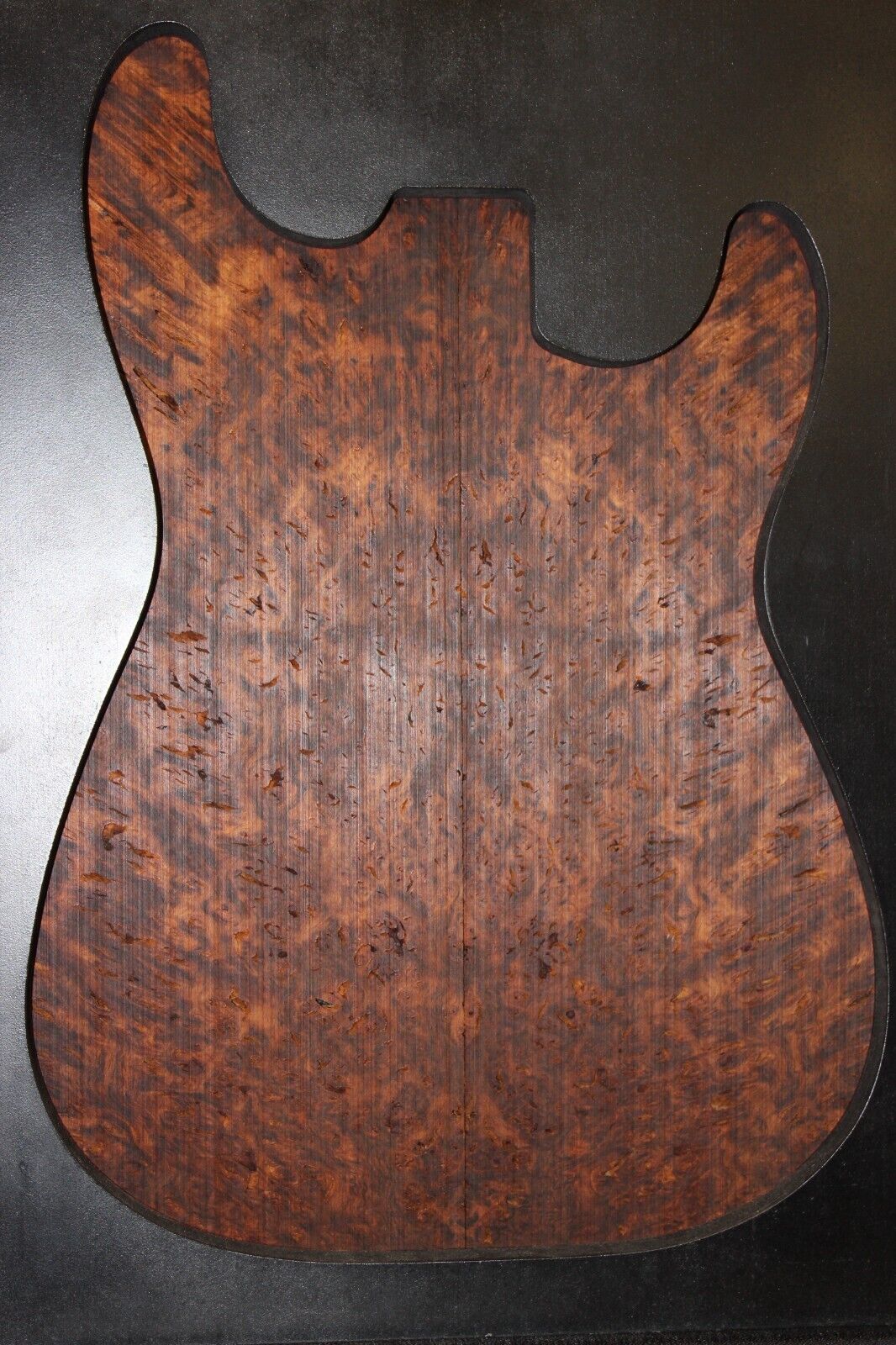 Smoked Scottish oak burl book matched guitar top. Personal stash piece.
