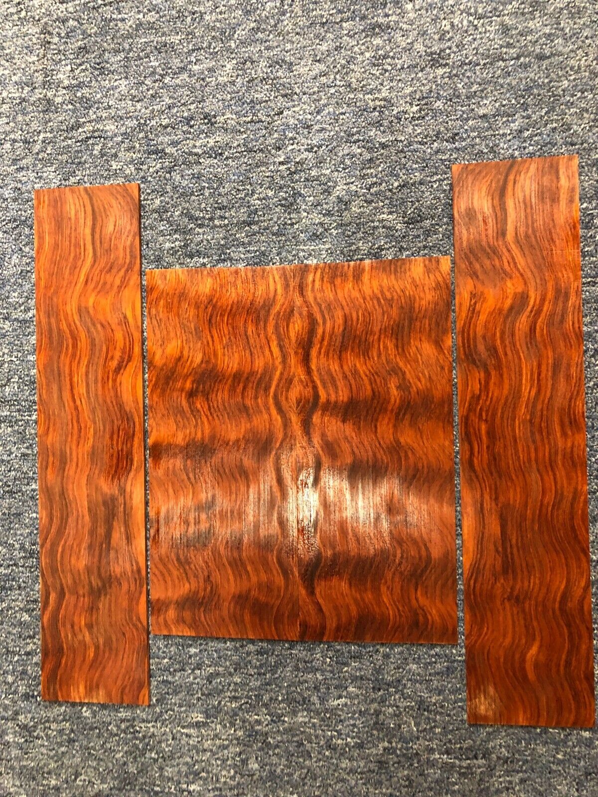 Figured bubinga ukulele back and side set.