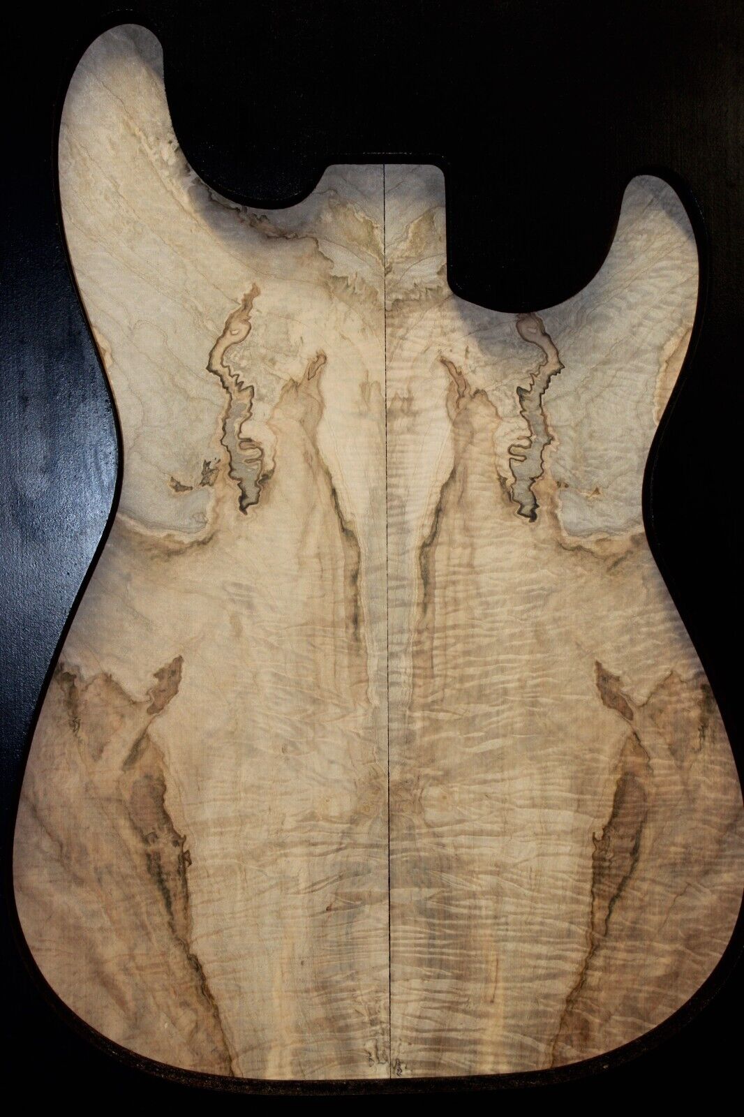 Figured ambrosia maple book matched guitar top. Stunning set