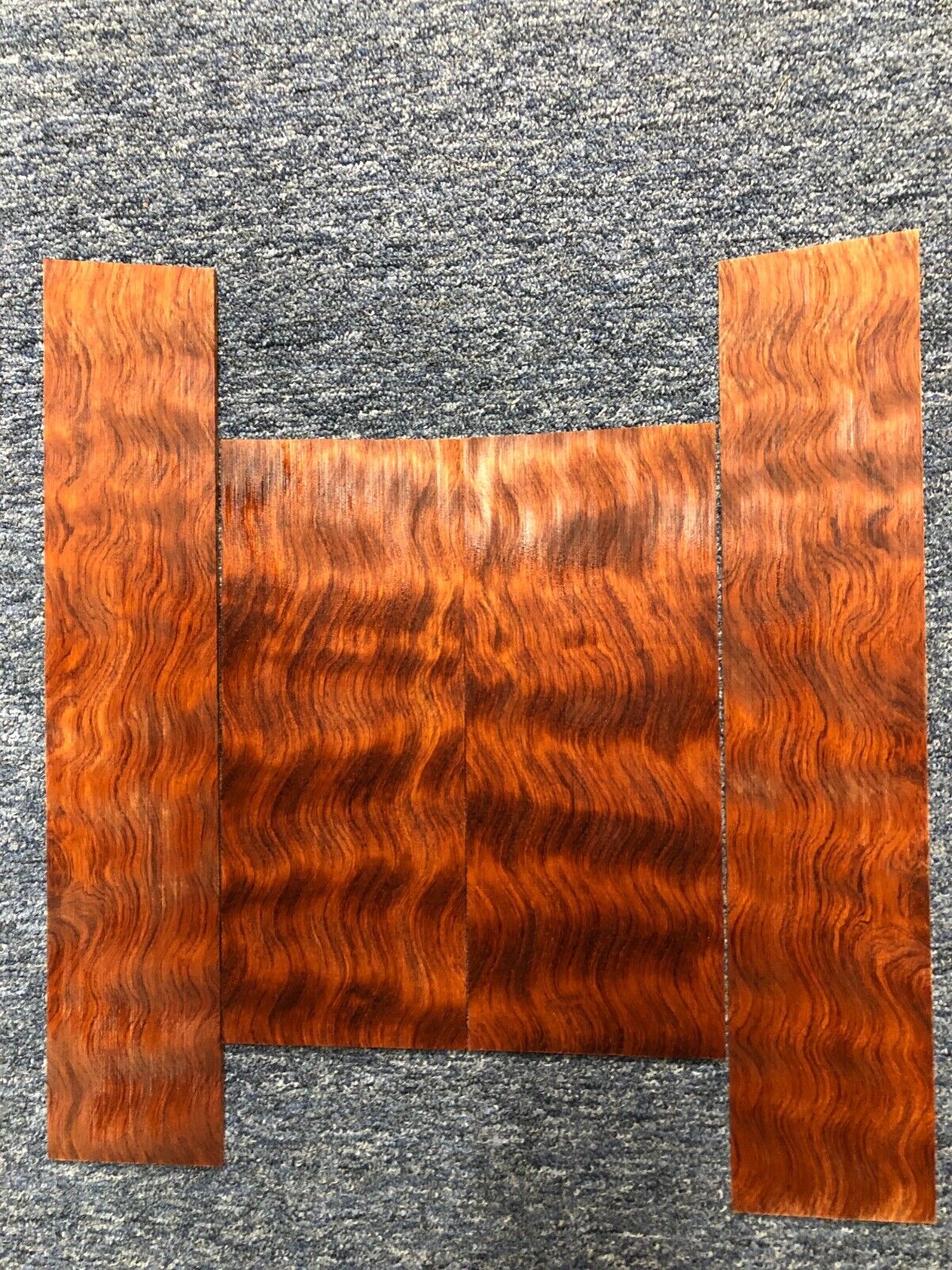 Figured bubinga ukulele back and side set.
