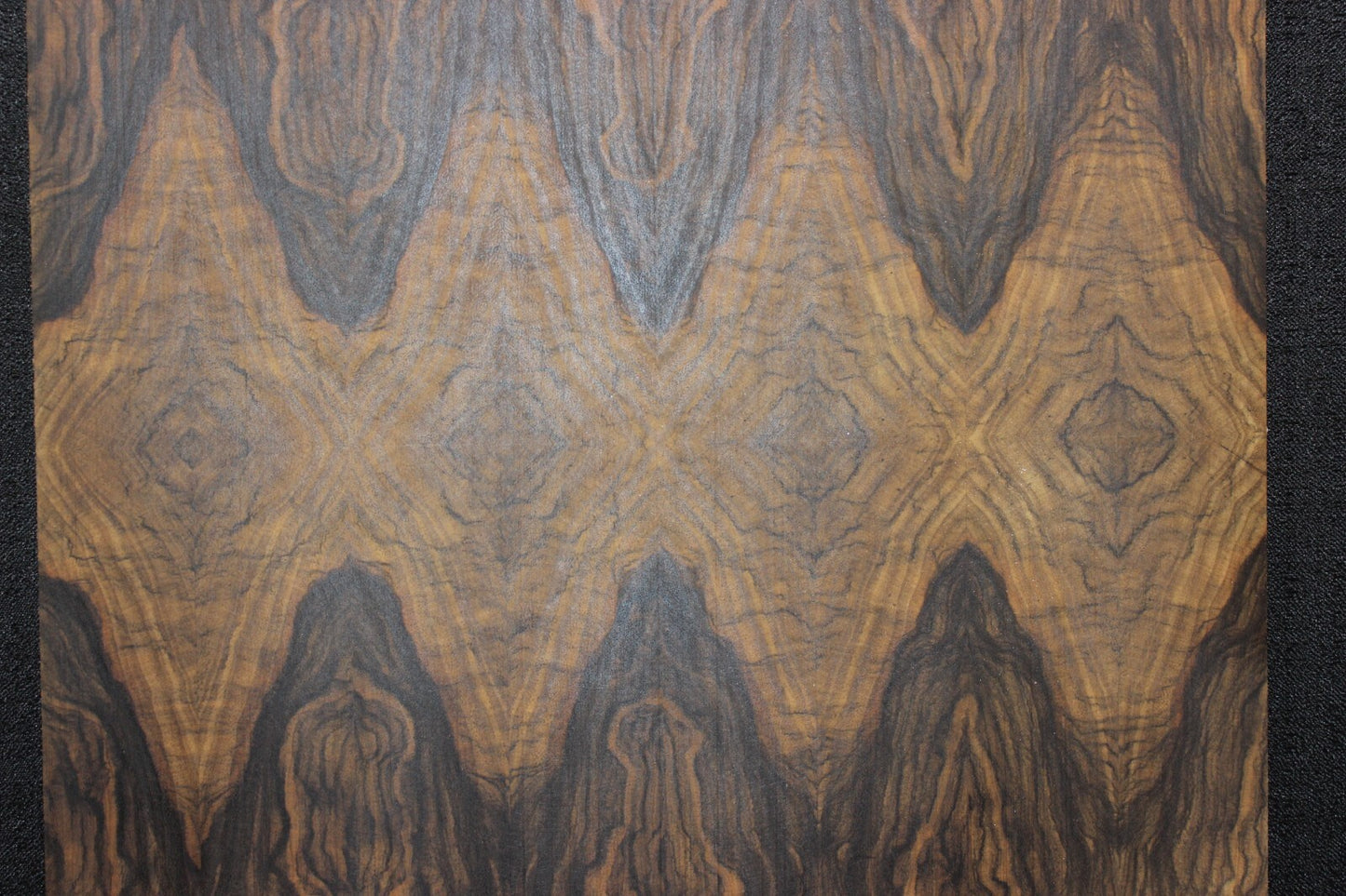 Multi book match black limba END GRAIN electric guitar top.