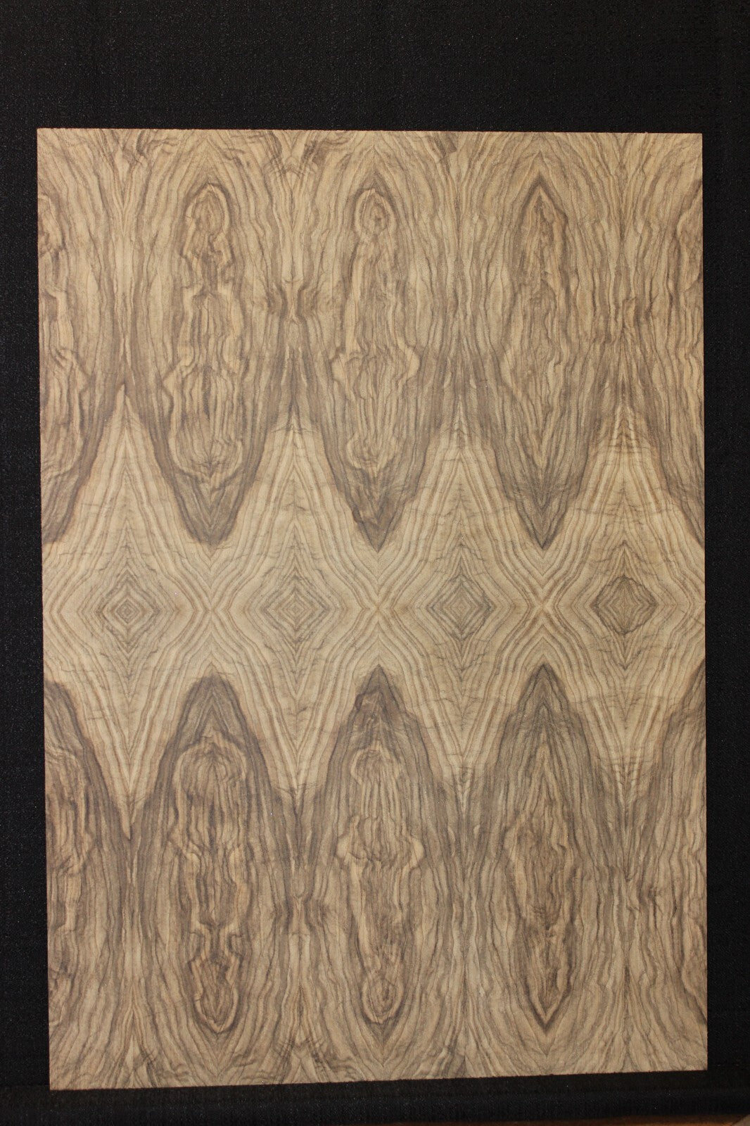 Multi book match black limba END GRAIN electric guitar top.