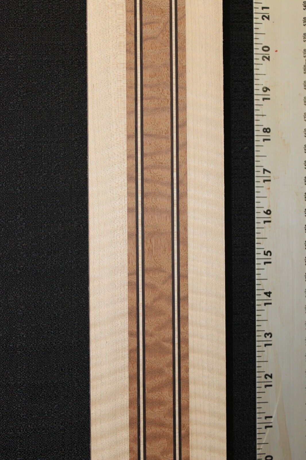 Quilted sapele, flame maple and wenge laminated guitar neck blank. AMAZING!!!