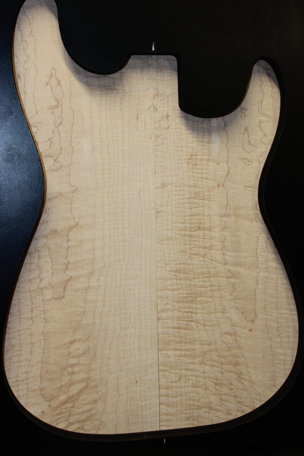 Hard curly maple book matched guitar top. 0.38" thick